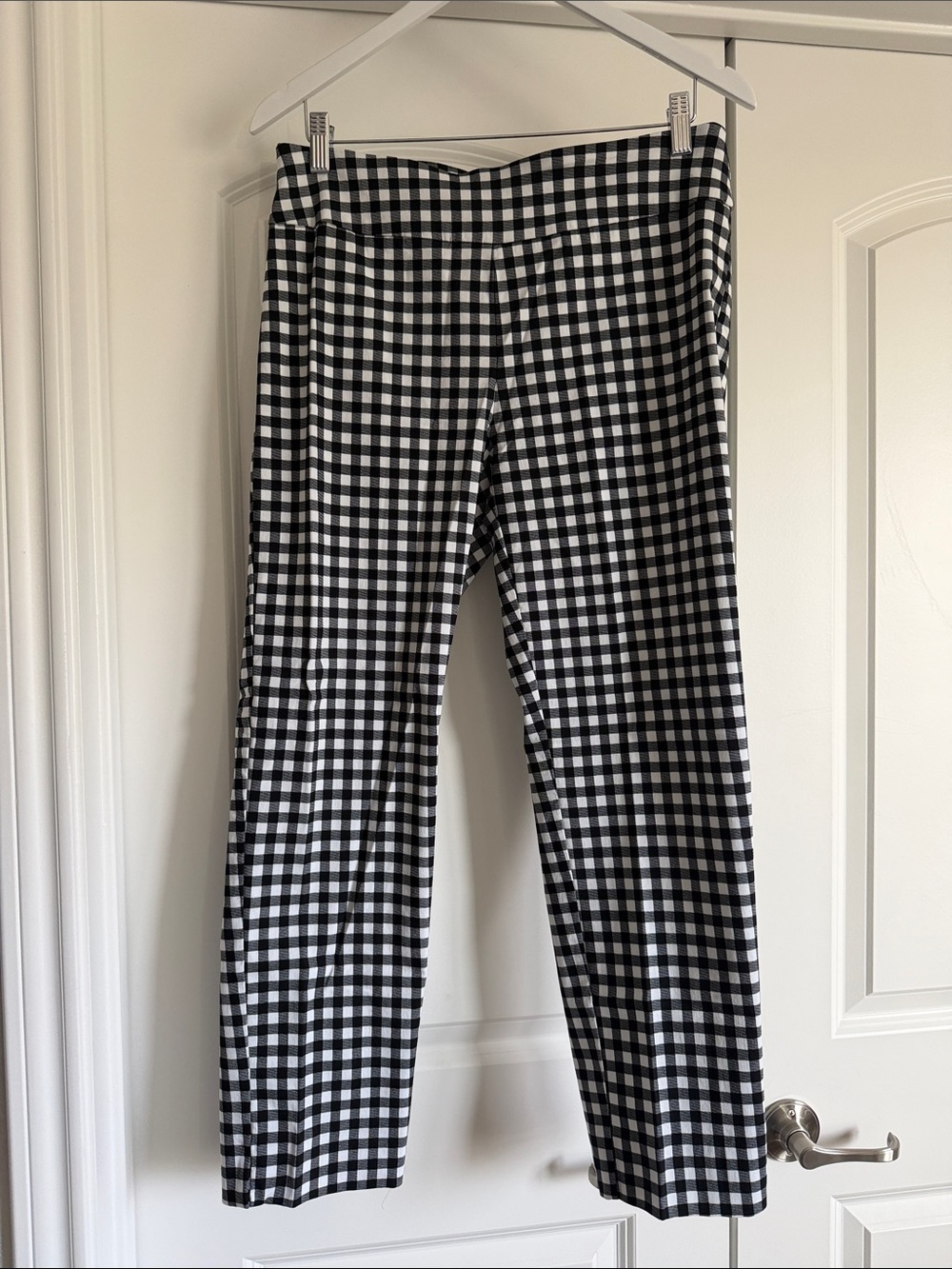 Zac & Rachel Black and White Gingham Cropped Pants
